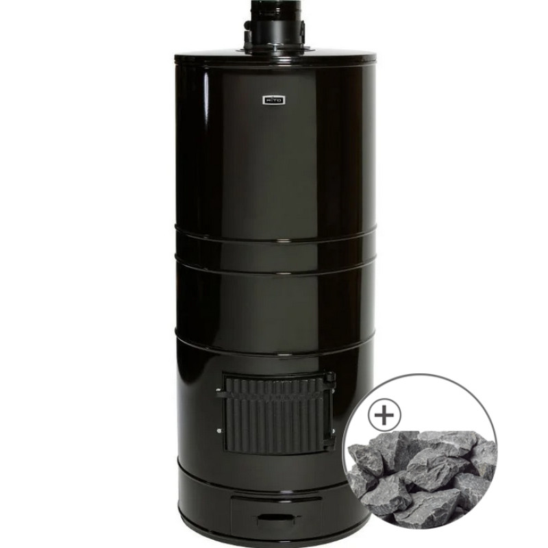 Poêle à bois pour sauna - AITO AK-57K, pierres traditionnelles incluses