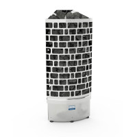 Poêle de sauna électrique – SAWOTEC Ari Corner 7,5 kW, sans unité de contrôle