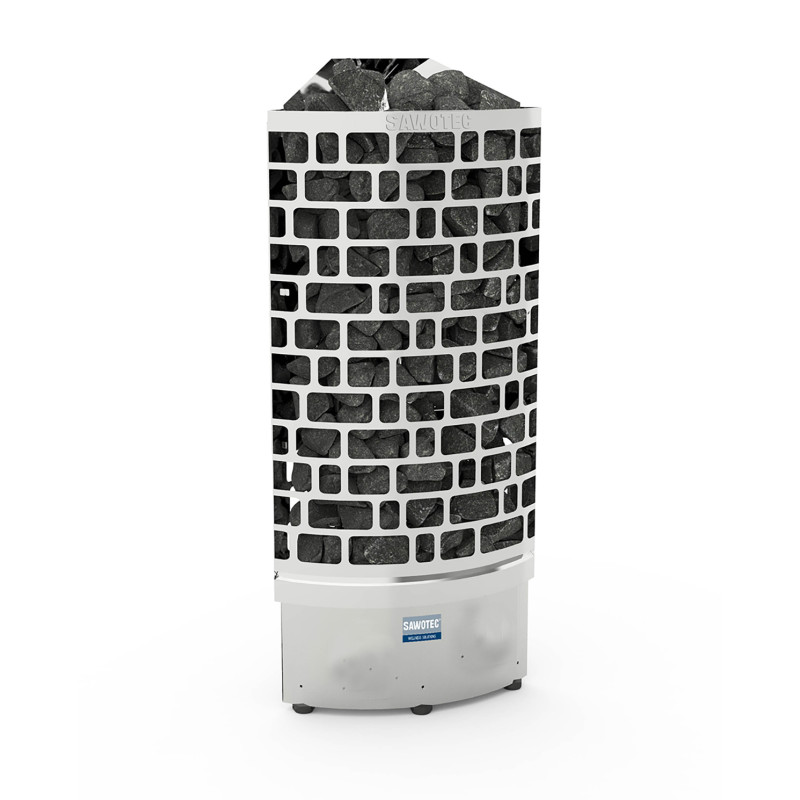 Poêle de sauna électrique – SAWOTEC Ari Corner 9 kW, sans unité de commande