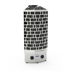 Poêle de sauna électrique – SAWOTEC Ari Corner, avec unité de commande