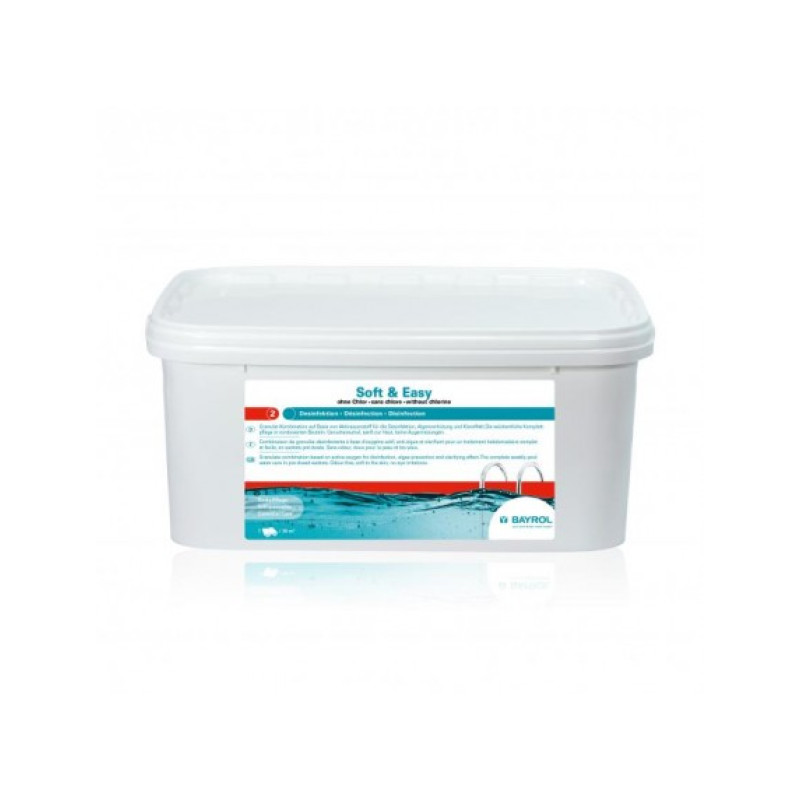 Produit d'entretien pour piscine SANS CHLORE Soft & Easy, 4,48 kg