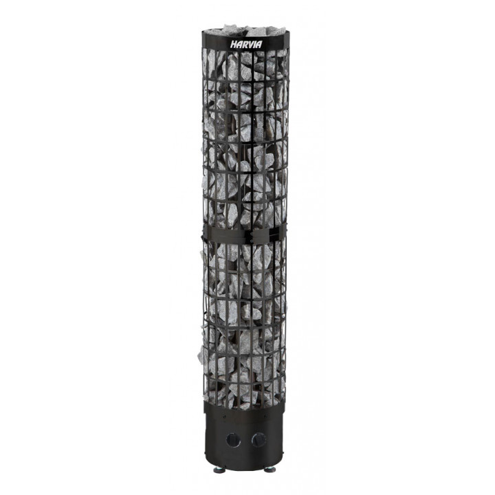 Poêle électrique pour sauna - HARVIA Cilindro Acier Noir PC66 6,6 kW