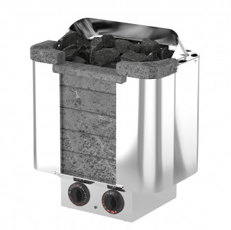 Poêle de sauna électrique – SAWOTEC Cumulus, avec unité de commande