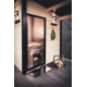 HARVIA Duo paroi vitrée 9 x 19 avec cadre, aluminium noir