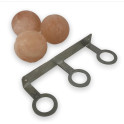 Boules de sel de l'Himalaya SAUFLEX, avec support, 3 pièces - 2