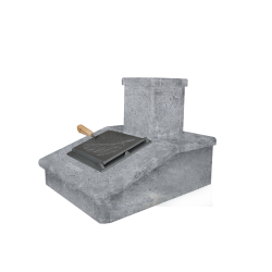 Finition cheminée en pierre, Pierre ollaire, 290 mm  Finition cheminée en pierre, Pierre ollaire, 290 mm