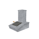 Finition cheminée en pierre, Pierre ollaire, 540 mm - 0