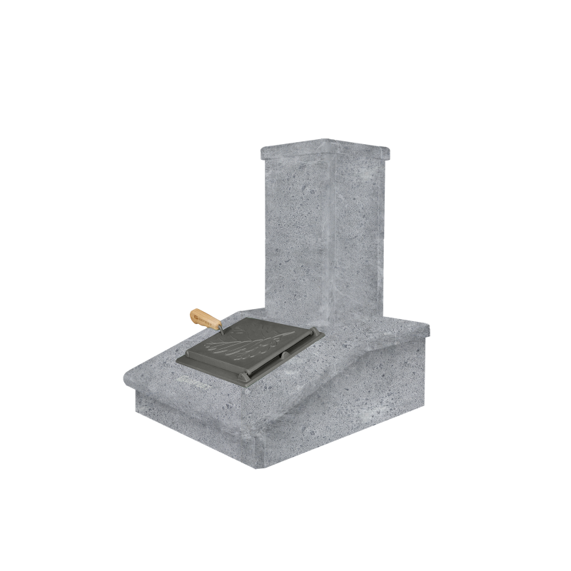 Finition cheminée en pierre, Pierre ollaire, 540 mm