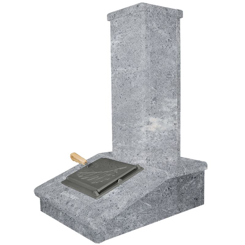 Finition cheminée en pierre, Pierre ollaire, 790 mm