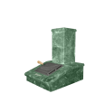 Finition cheminée en pierre, serpentine, 540 mm - 0