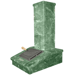 Finition cheminée en pierre, serpentine, 790 mm 