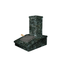 Cheminée en pierre finition Serpentine foncée, 540 mm - 0