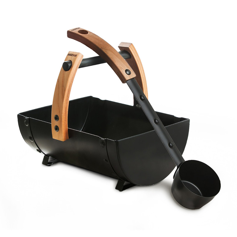 Ensemble seau et louche HARVIA Legend PLUS DE VAPEUR, PREMIUM 8 L