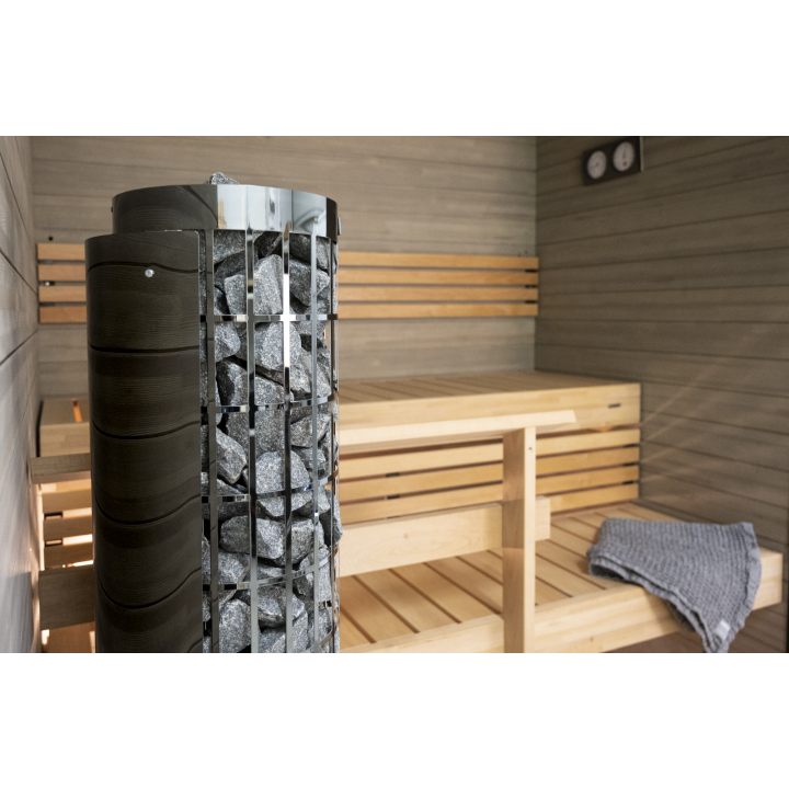Poêle électrique pour sauna - HARVIA Cilindro Acier Noir PC66 6,6 kW
