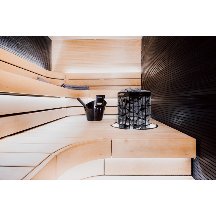 Poêle électrique pour sauna - HARVIA Cilindro Acier Noir PC110E 10,8 kW