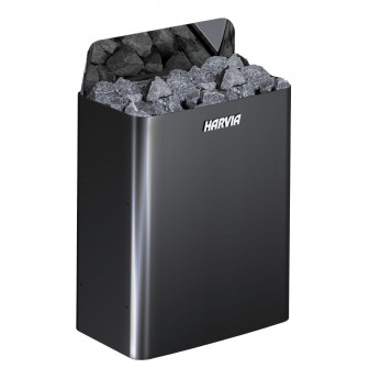 Poêle électrique pour sauna - HARVIA The Wall Black Steel SW60E 6 kW