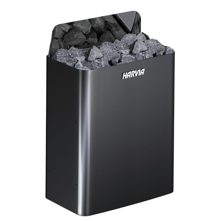 Poêle électrique pour sauna - HARVIA The Wall Black Steel SW45E 4,5 kW