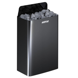 Poêle de sauna électrique HARVIA The Wall Black Steel SW90E 9 kW 