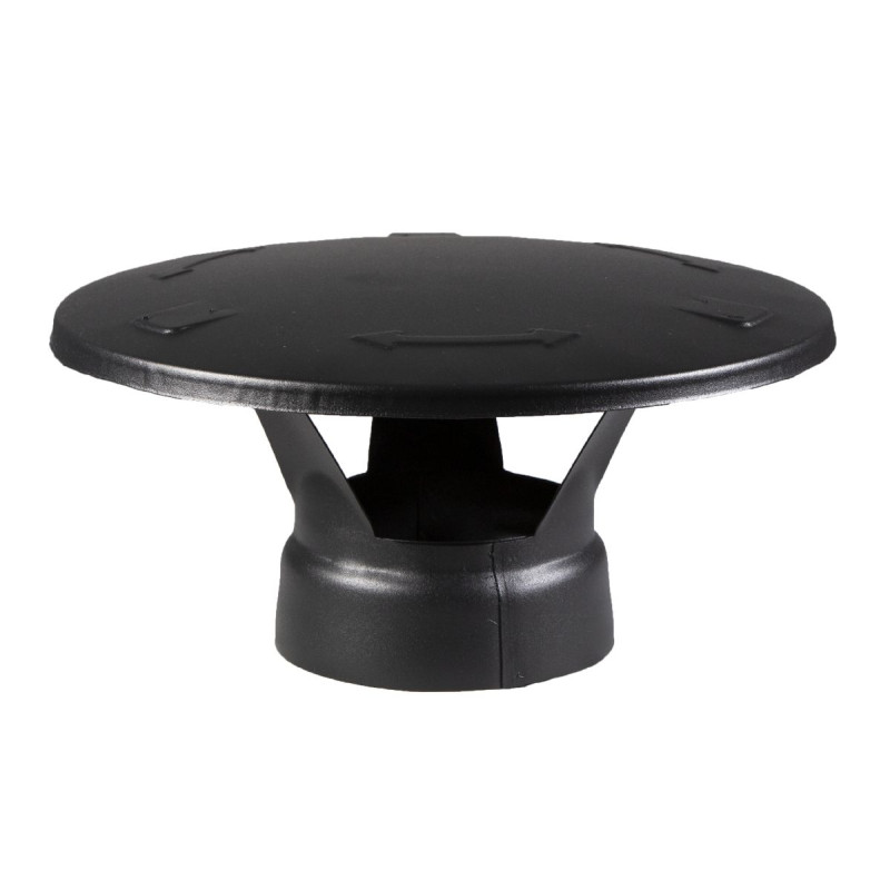 Pièce de rechange pour poêles cheminée en acier HARVIA - Chapeau de pluie, noir