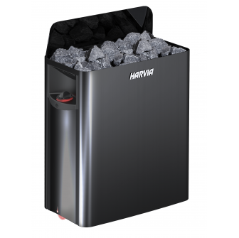 Poêle électrique pour sauna - HARVIA The Wall Black Steel SW45 4,5 kW