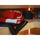 Serviette dans une boîte cadeau, HARVIA, 70 x 140 cm, rouge