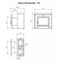 Poêle à bois pour sauna - NOVA HORIZONTAL 18 - 6