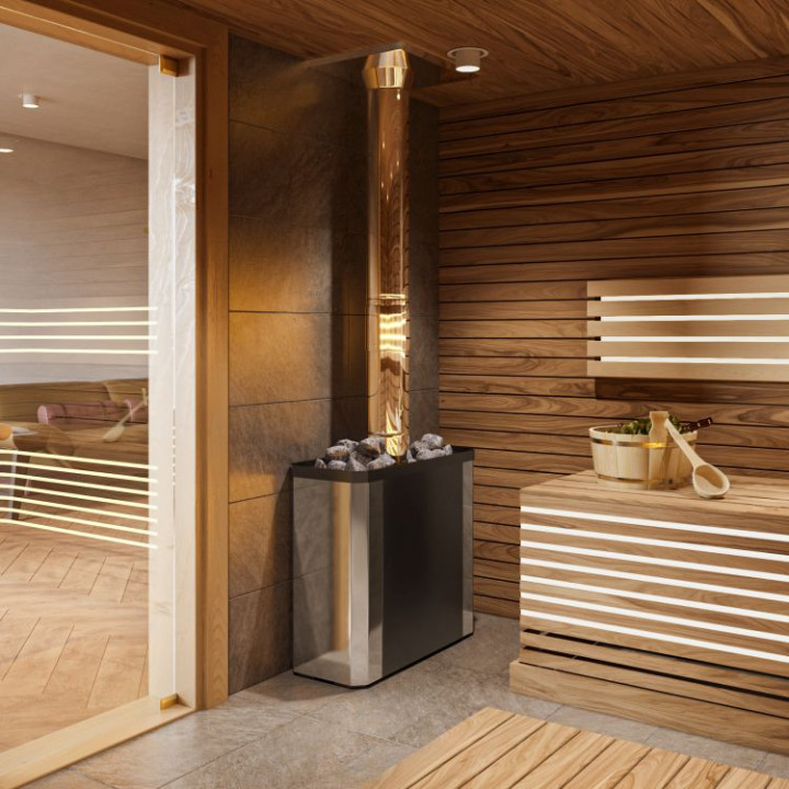 Poêle à bois pour sauna - NOVA HORIZONTAL 18