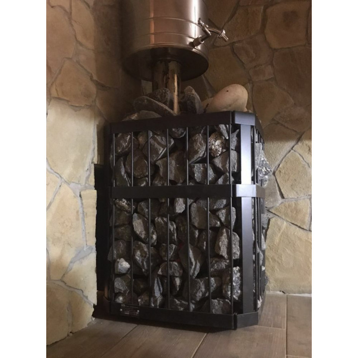 Poêle à bois pour sauna - NOVA PANORAMA 26 avec réseau