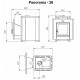 Poêle à bois pour sauna - NOVA PANORAMA 26