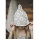 Bonnet de sauna en coton - FLEURS