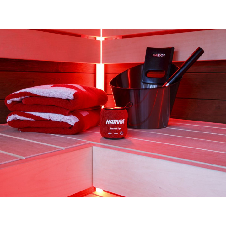 Enceinte de sauna résistante à l'eau HARVIA, rouge