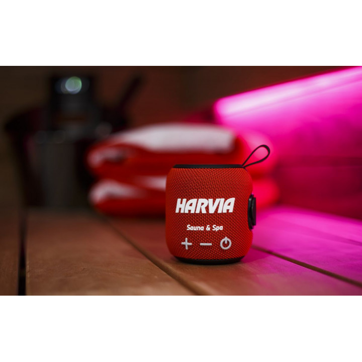 Enceinte de sauna résistante à l'eau HARVIA, rouge