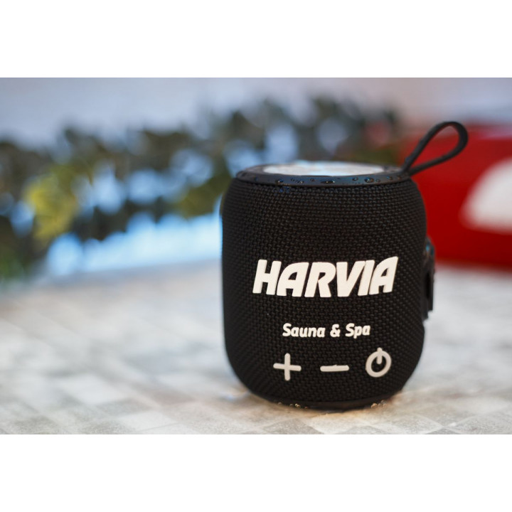 Haut-parleur de sauna résistant à l'eau HARVIA, noir