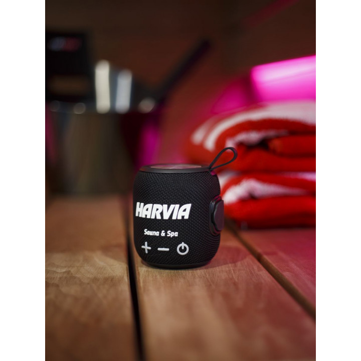 Haut-parleur de sauna résistant à l'eau HARVIA, noir