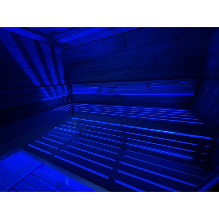 PROJECTEUR LED SAUFLEX RGB, AVEC UNITÉ DE COMMANDE