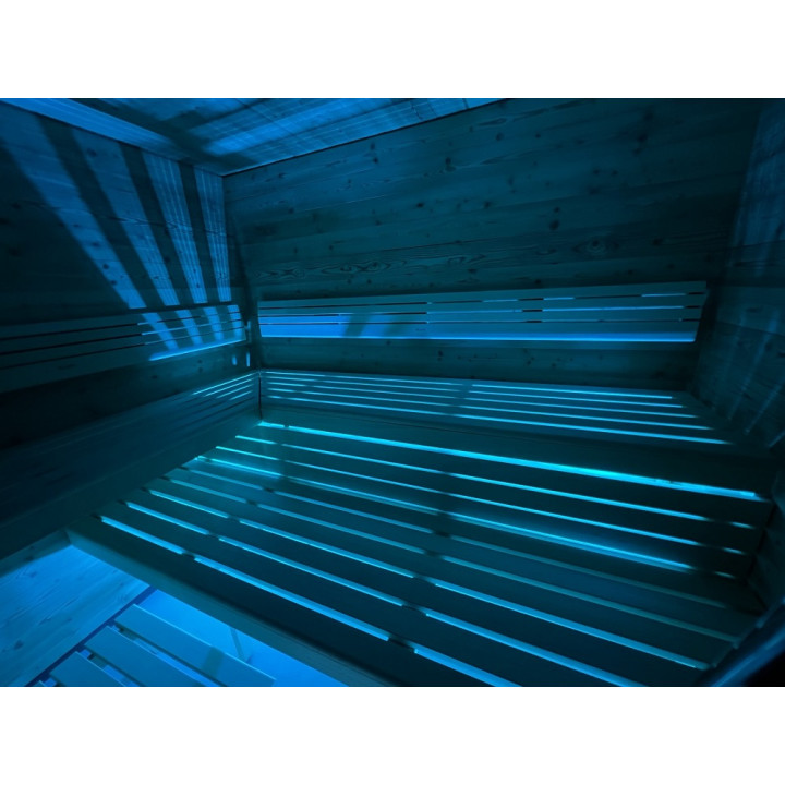 PROJECTEUR LED SAUFLEX RGB, AVEC UNITÉ DE COMMANDE
