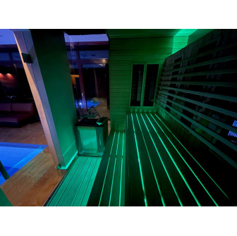 PROJECTEUR LED SAUFLEX RGB, AVEC UNITÉ DE COMMANDE