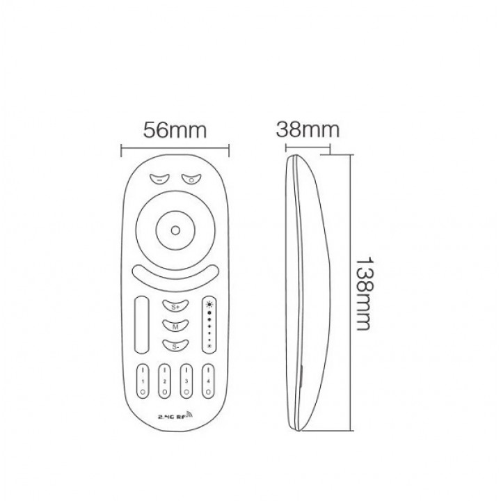PROJECTEUR LED SAUFLEX RGB, AVEC UNITÉ DE COMMANDE