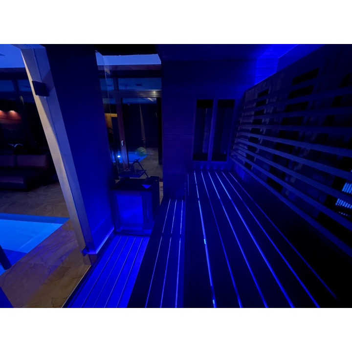 PROJECTEUR LED SAUFLEX RGB, AVEC UNITÉ DE COMMANDE