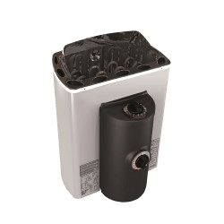 Poêle de sauna électrique - SAWOTEC MINI X Corner, 2,3 kW, avec unité de commande 