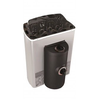 Poêle de sauna électrique - SAWOTEC MINI X Corner, 2,3 kW, avec unité de commande