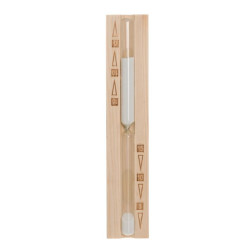 Sablier pour sauna - 15 min, blanc, pin 