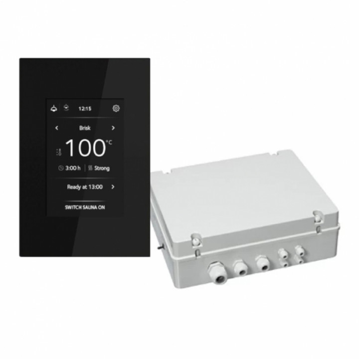 Panneau de commande pour poêle de sauna électrique - TULIKIVI avec boîtier de contacteur