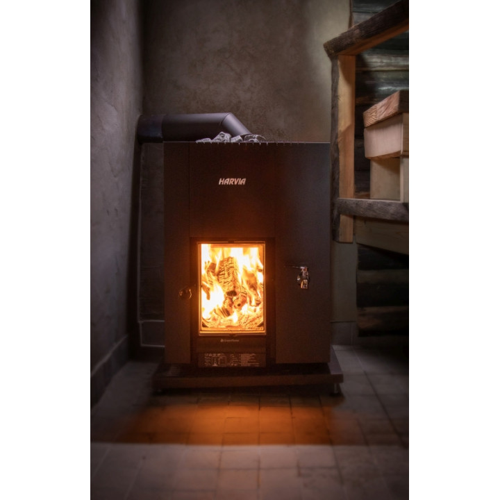 Poêle à bois pour sauna - HARVIA Linear 22 GreenFlame LS