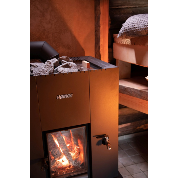 Poêle à bois pour sauna - HARVIA Linear 22 GreenFlame LS
