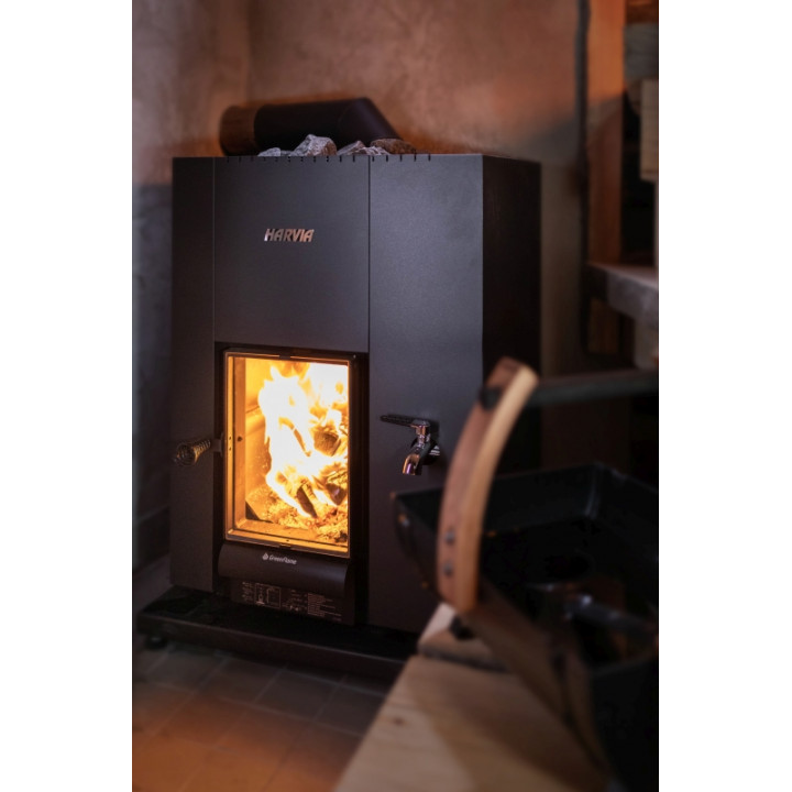 Poêle à bois pour sauna - HARVIA Linear 22 GreenFlame LS