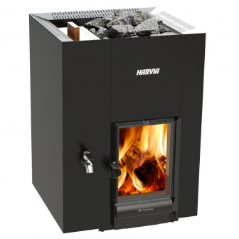 Poêle à bois pour sauna - HARVIA Linear 22 GreenFlame LS