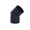Coude HARVIA 45°, noir - 0
