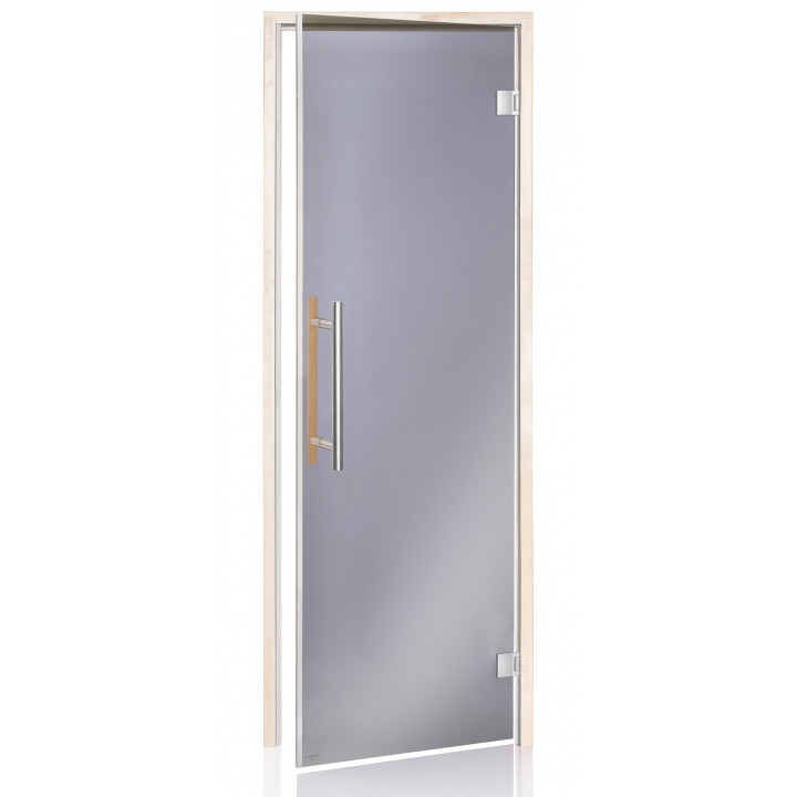 Portes de sauna en verre AD BENELUX, 80 x 190, Aspen, Gris