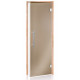 Portes de sauna en verre AD BENELUX, 70 x 190, aulne, bronze